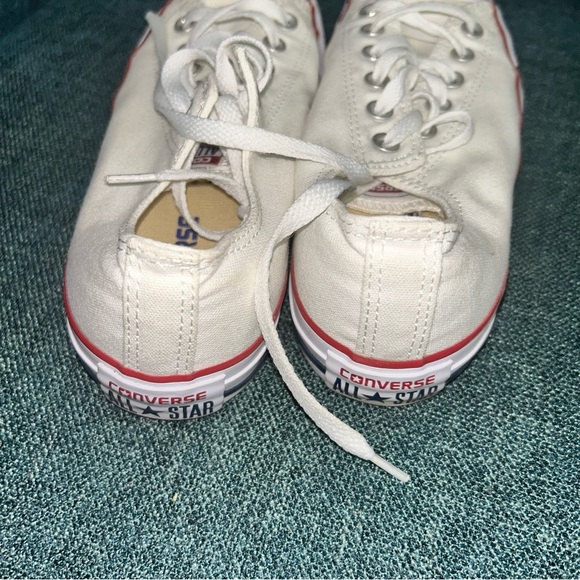 Converse Cream and Red Sneakers - Picture 3 of 4